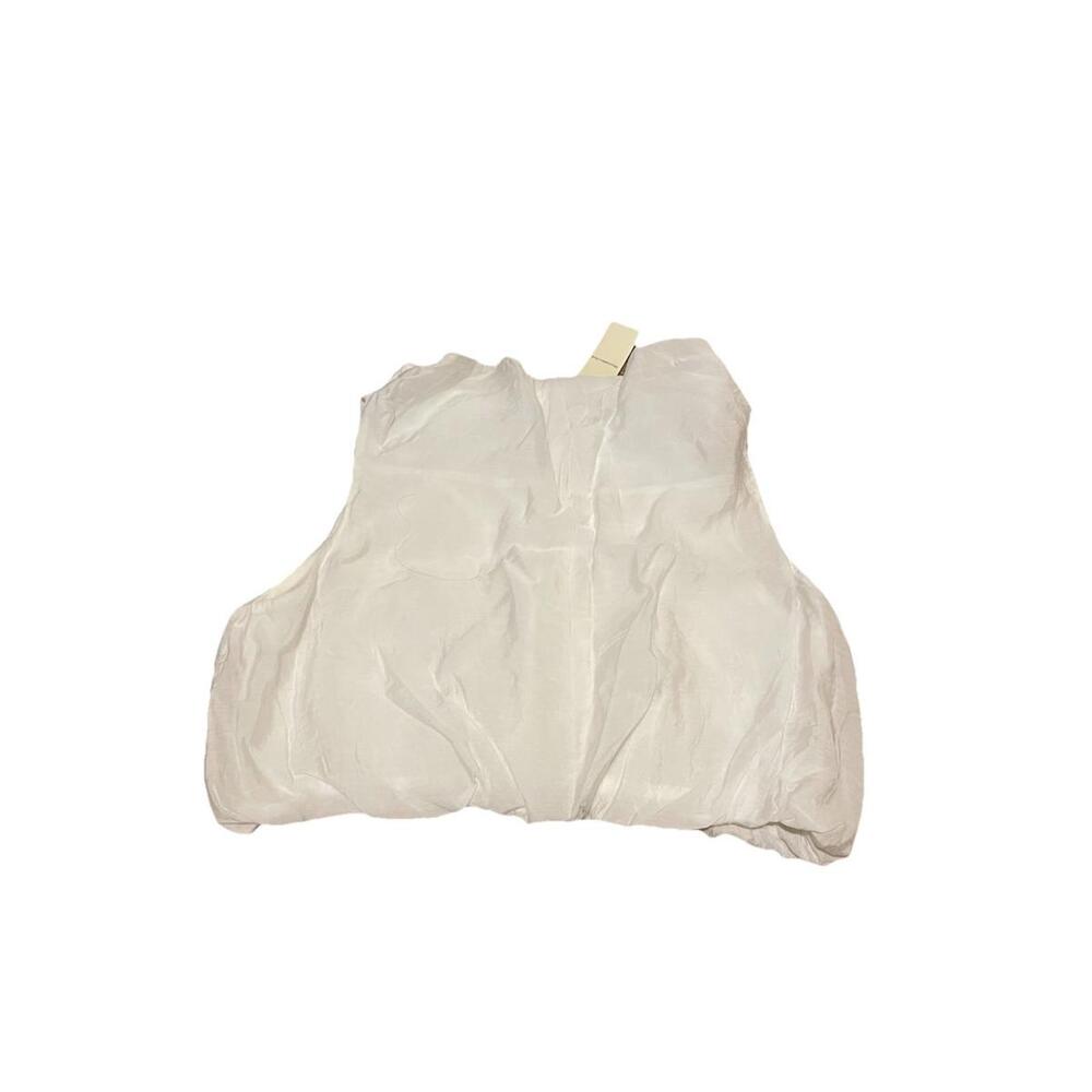 NWT Abercrombie The A&F‎ Top Size L White Sleeveless Shirt H85